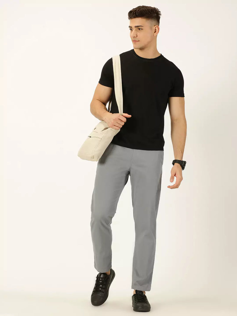 Thomas Scott Men Smart Mid Rise Cotton Chinos Trousers