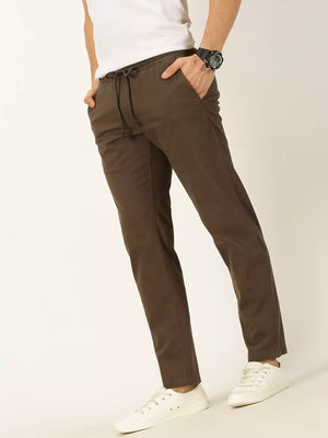 Thomas Scott Men Smart Mid Rise Cotton Chinos Trousers