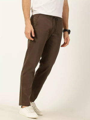 Thomas Scott Men Smart Mid Rise Cotton Chinos Trousers
