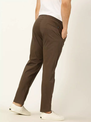 Thomas Scott Men Smart Mid Rise Cotton Chinos Trousers
