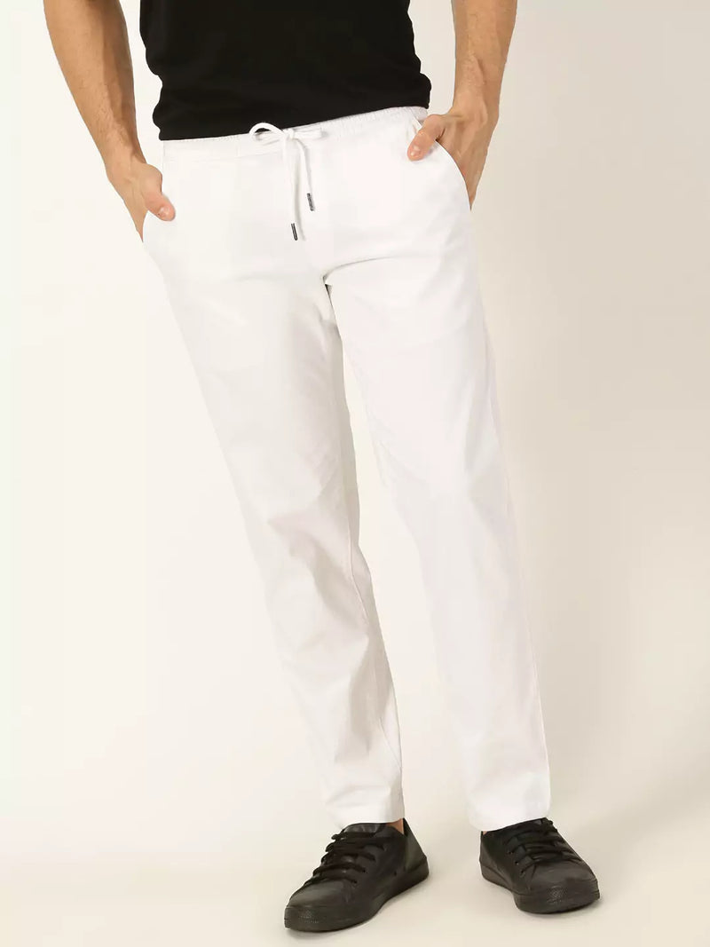 Thomas Scott Men Smart Mid Rise Cotton Trousers