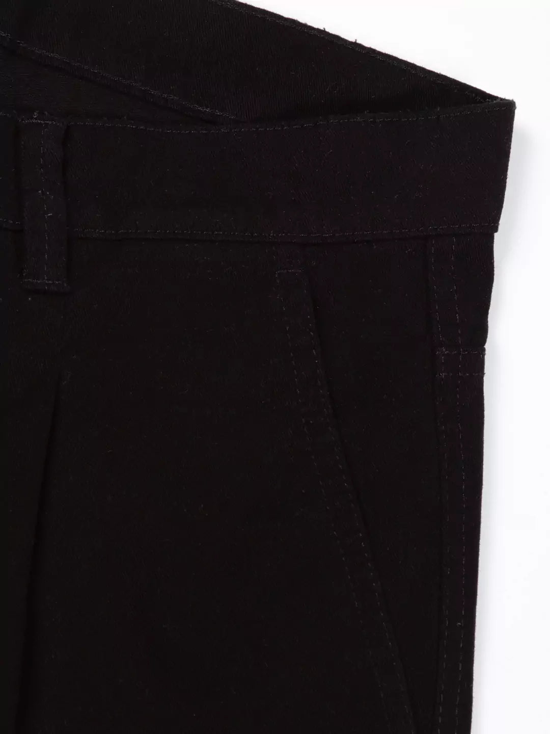 Thomas Scott Men Smart Straight Fit Mid-Rise Easy Wash Pure Cotton Chinos Trousers