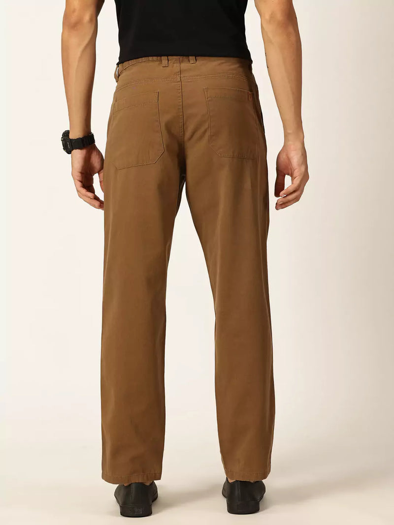 Thomas Scott Men Smart Straight Fit Easy Wash Pure Cotton Trousers