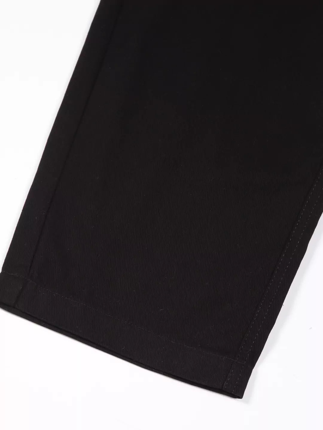 Thomas Scott Men Black Mid-Rise Straight Fit Woven Cargo Trouser