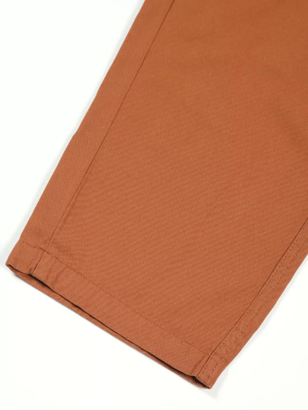 Thomas Scott Men Rust Mid-Rise Straight Fit Woven Cargo Trousers