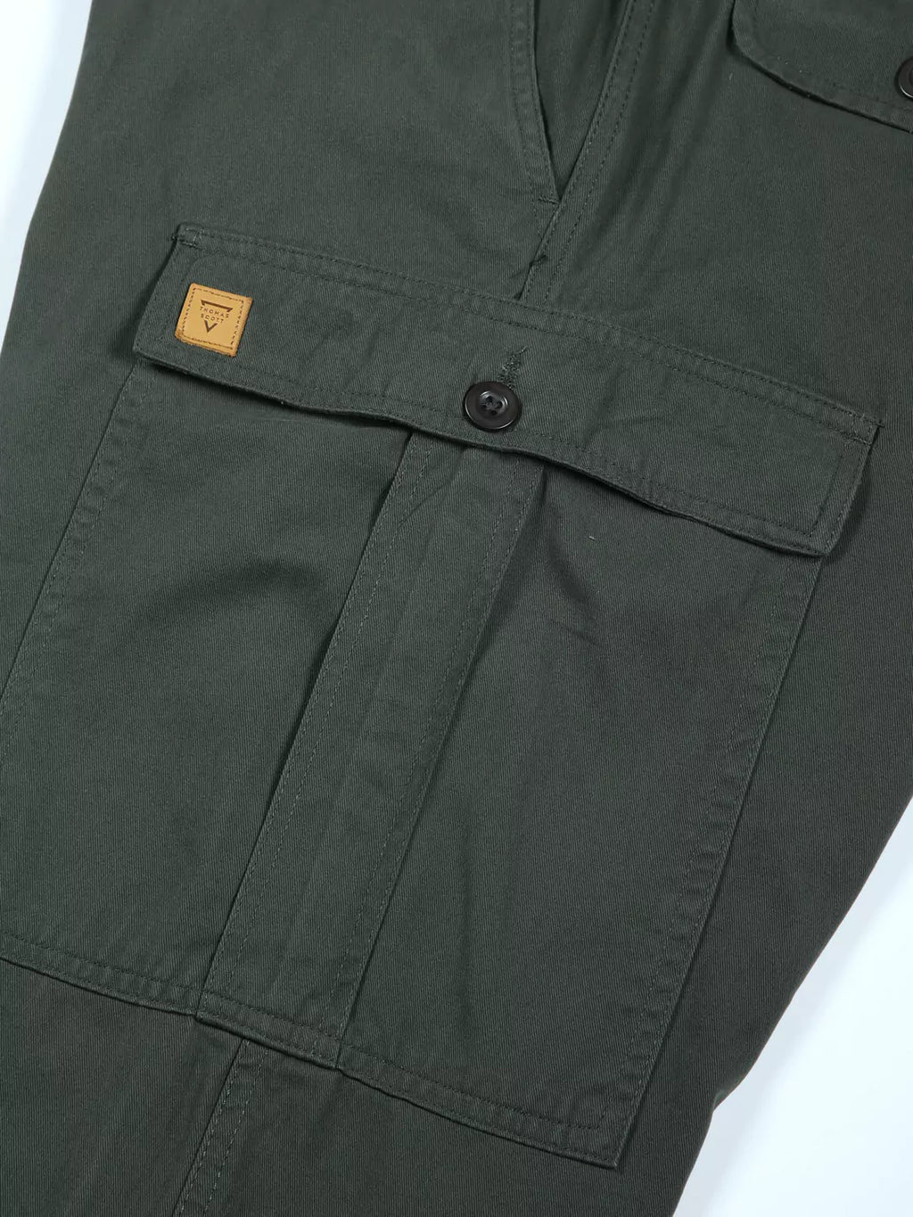 Thomas Scott Men Green Mid-Rise Straight Fit Woven Cargo Trouser