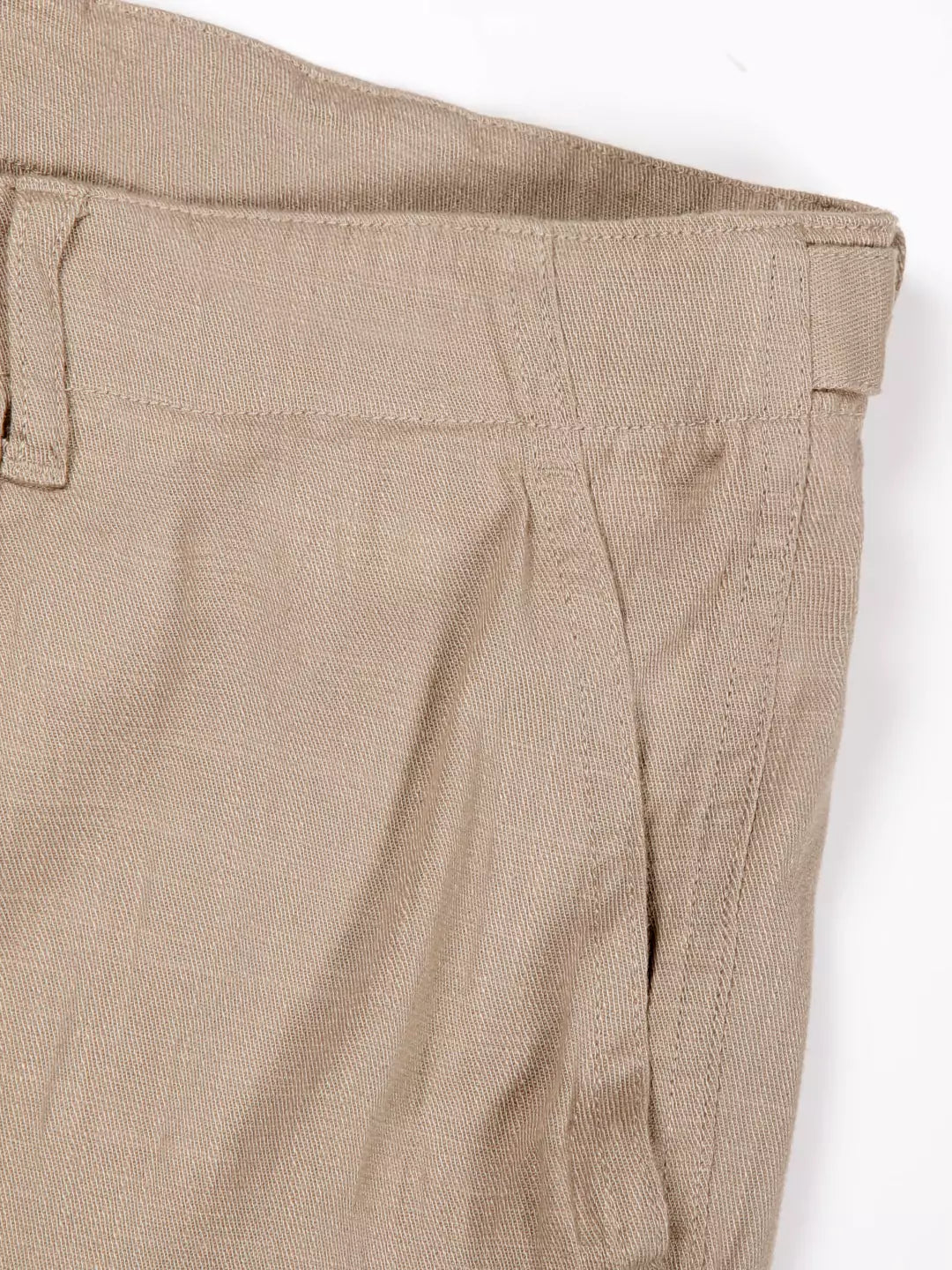 Thomas Scott Men Smart Regular Fit Easy Wash Linen Chinos Trousers