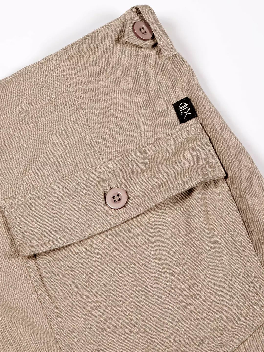 Thomas Scott Men Smart Regular Fit Easy Wash Linen Chinos Trousers