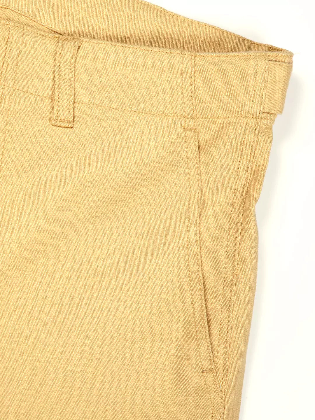 Thomas Scott Men Smart Regular Fit Mid-Rise Easy Wash Linen Chinos Trousers