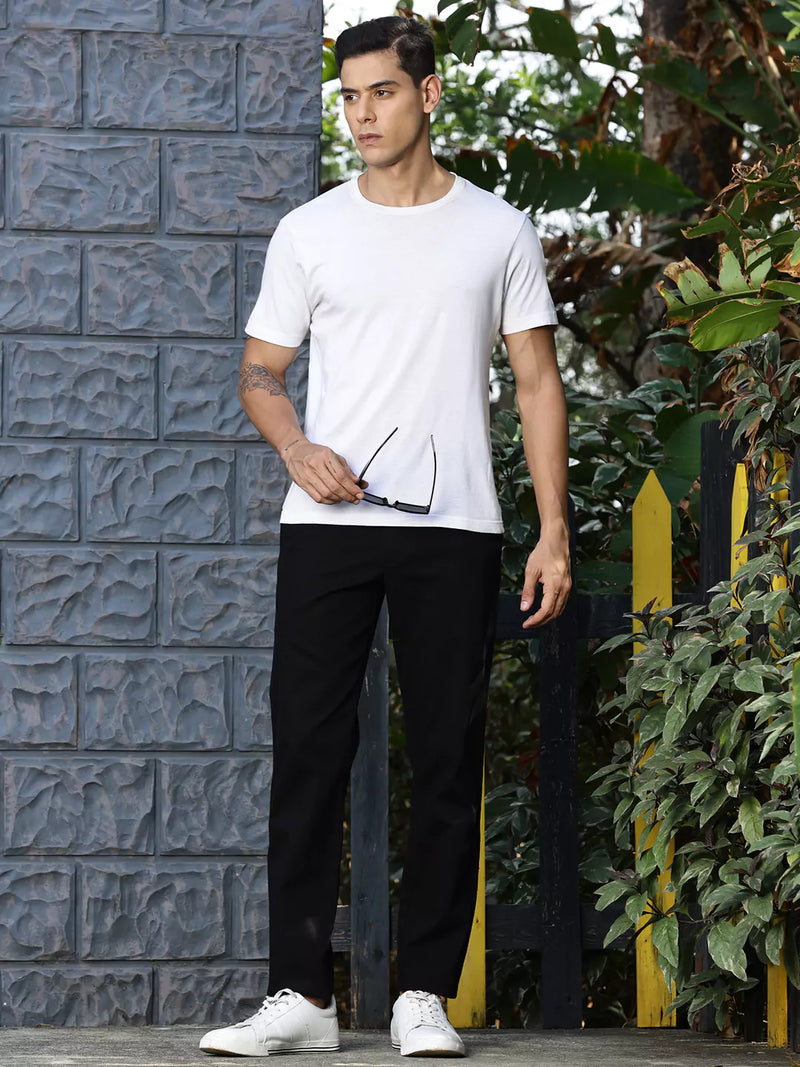 Thomas Scott Men Smart Slim Fit Mid-Rise Chinos Trousers