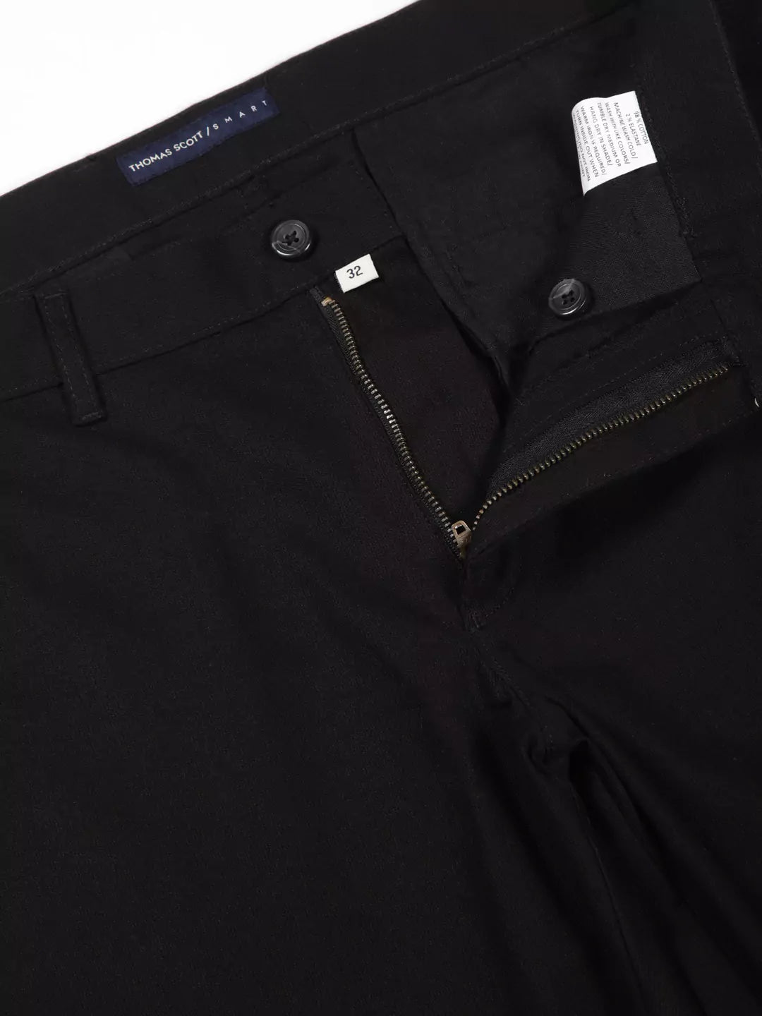 Thomas Scott Men Smart Slim Fit Mid-Rise Chinos Trousers
