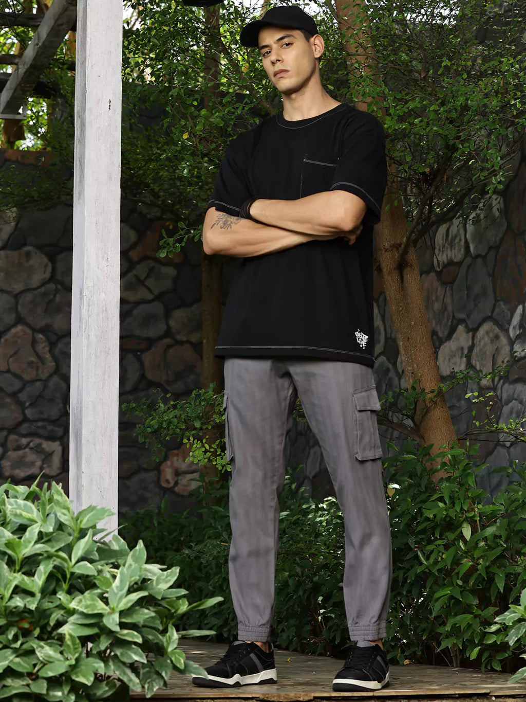 Thomas Scott Men Smart Slim Fit Mid-Rise Cargos Trousers