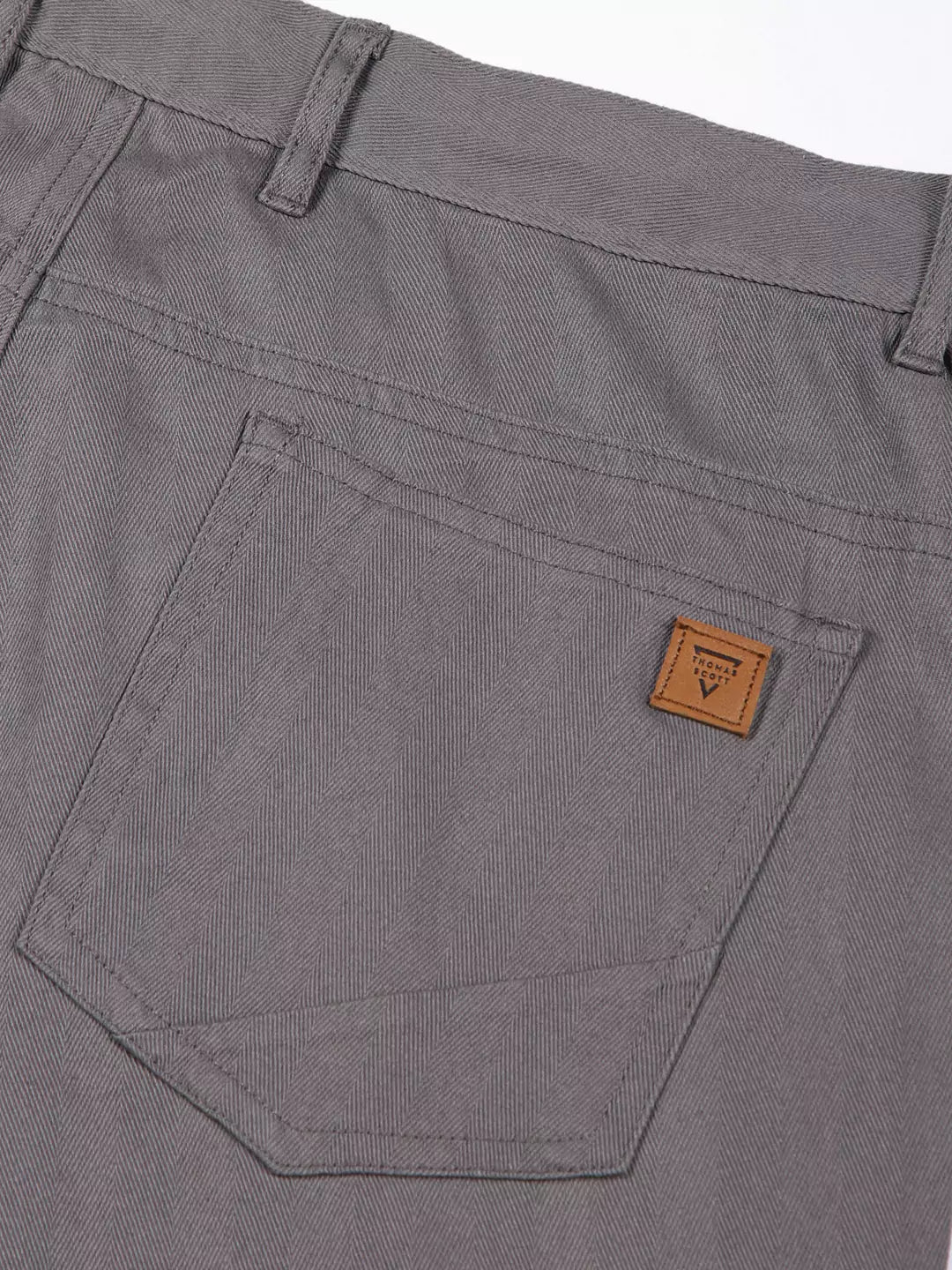 Thomas Scott Men Smart Slim Fit Mid-Rise Cargos Trousers