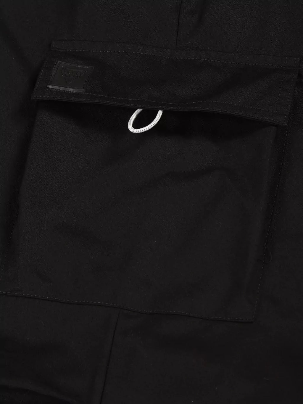 Thomas Scott Men Black Mid-Rise Regular Fit Parashute Cargos Trousers