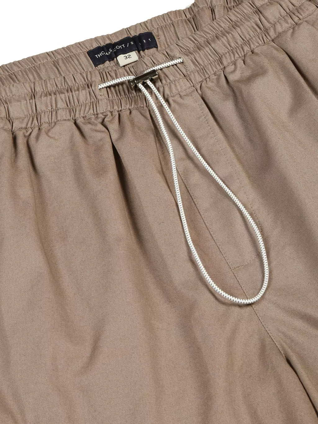 Thomas Scott Men Brown Mid-Rise Regular Fit Parashute Cargos Trousers