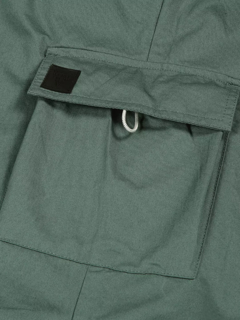 Thomas Scott Men Green Mid-Rise Regular Fit Parashute Cargos Trousers