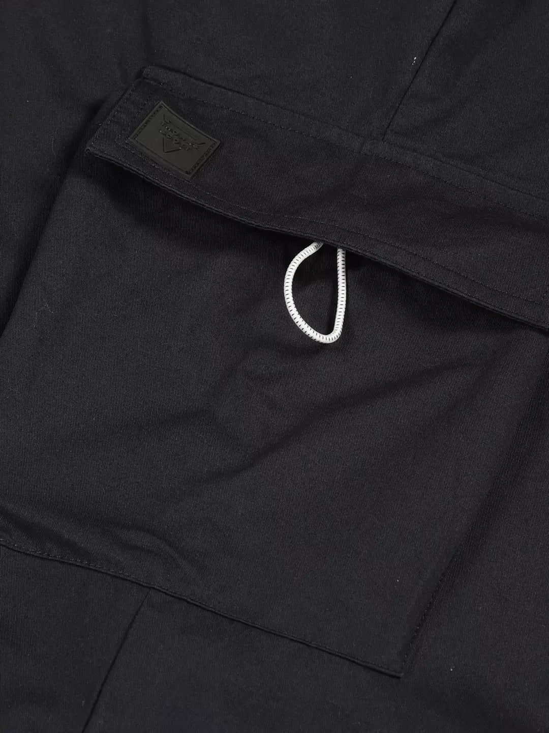 Thomas Scott Men Navy Mid-Rise Regular Fit Parashute Cargos Trousers