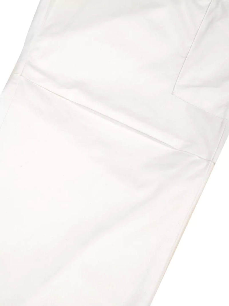 Thomas Scott Men White Mid-Rise Regular Fit Parashute Cargos Trousers