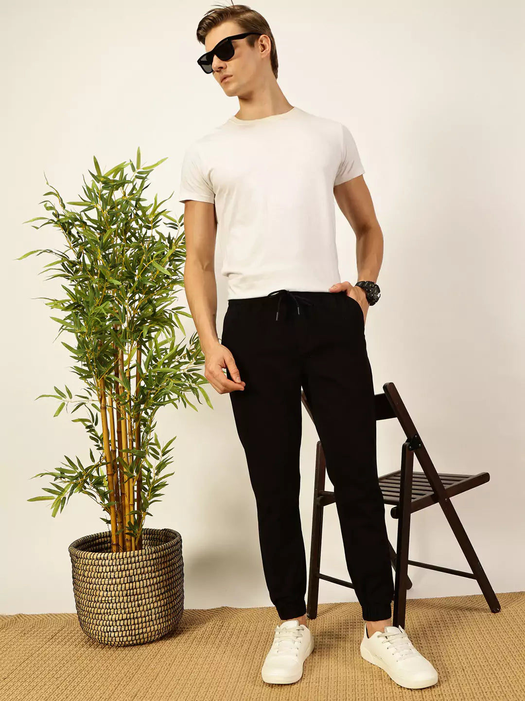 Thomas Scott Men Classic Straight Fit Joggers Trousers