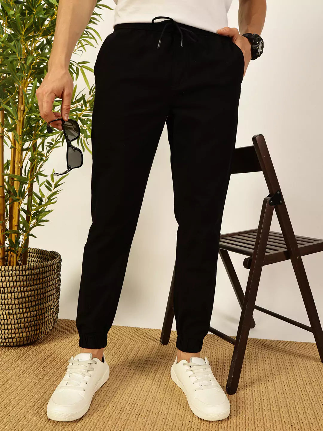Thomas Scott Men Classic Straight Fit Joggers Trousers