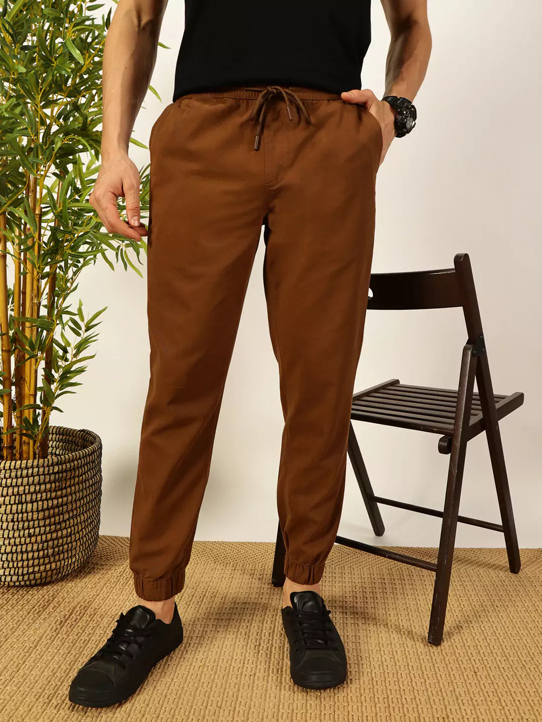 Thomas Scott Men Classic Straight Fit Joggers Trousers