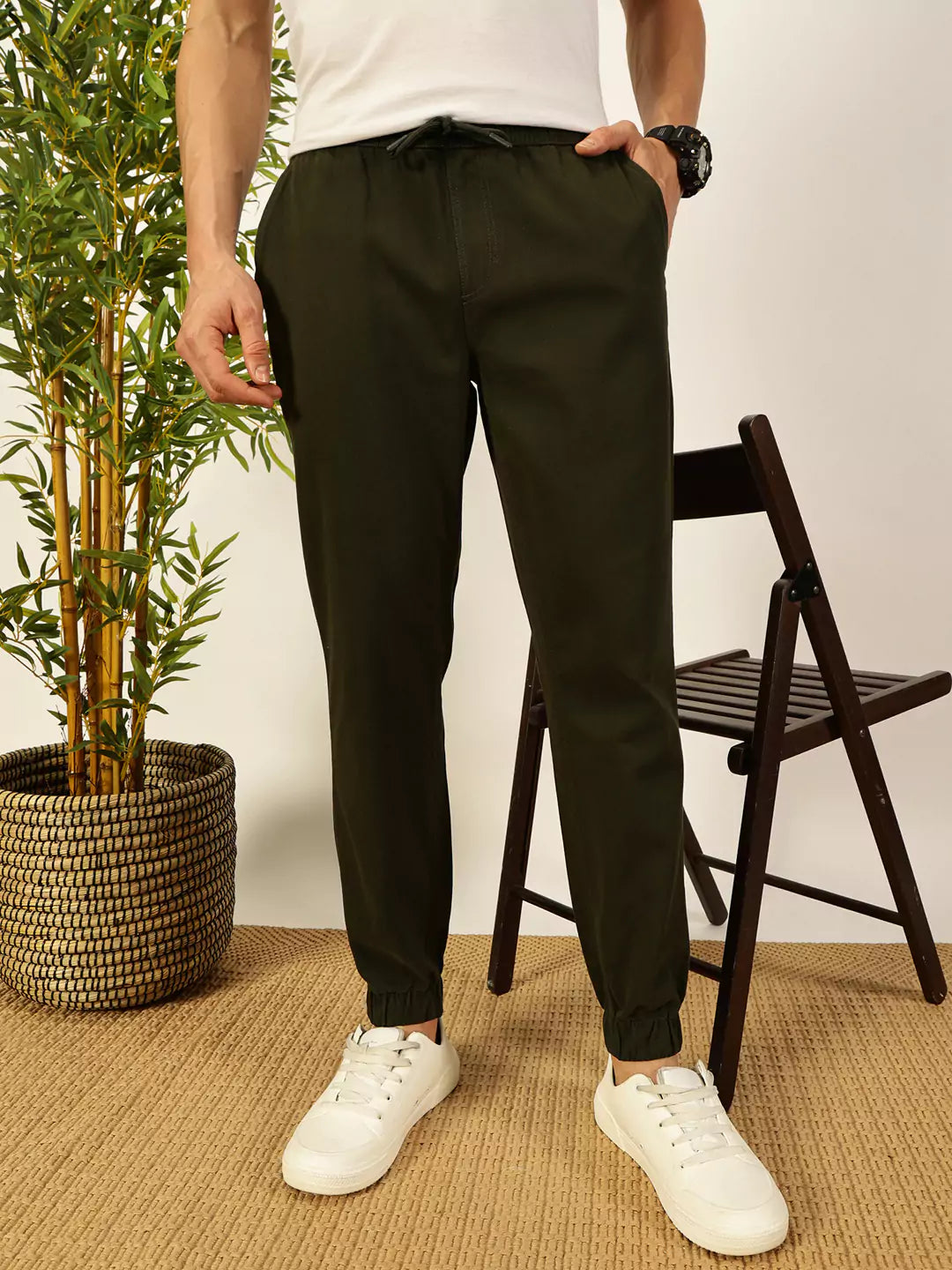 Thomas Scott Men Classic Straight Fit Joggers Trousers