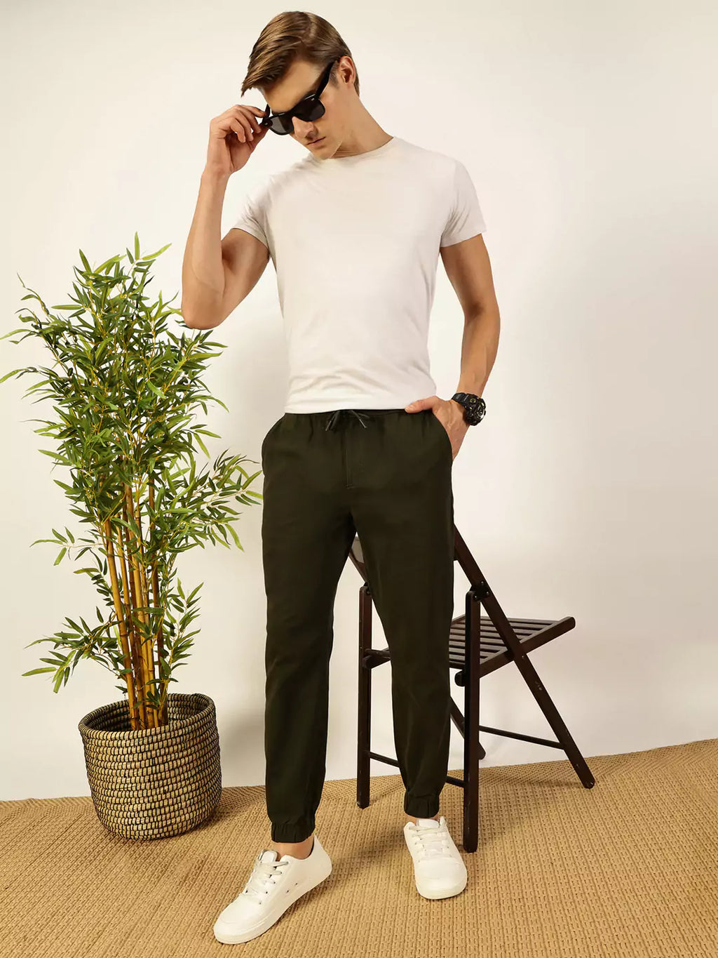 Thomas Scott Men Classic Straight Fit Joggers Trousers