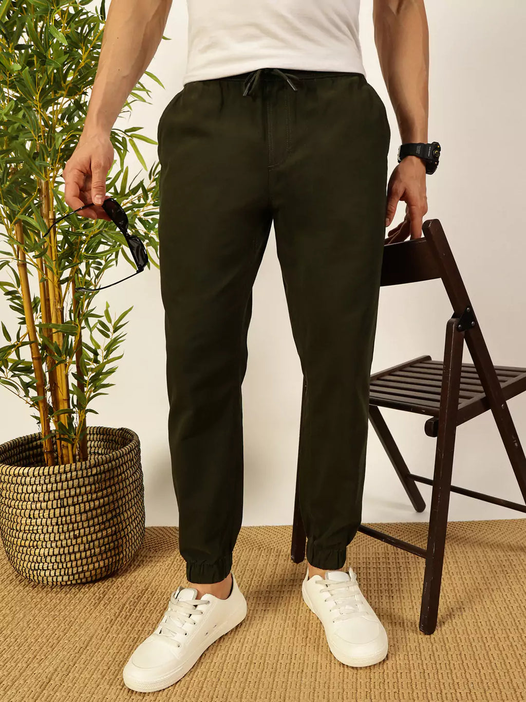 Thomas Scott Men Classic Straight Fit Joggers Trousers