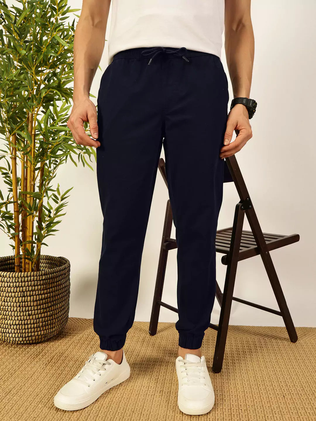 Thomas Scott Men Classic Straight Fit Joggers Trousers