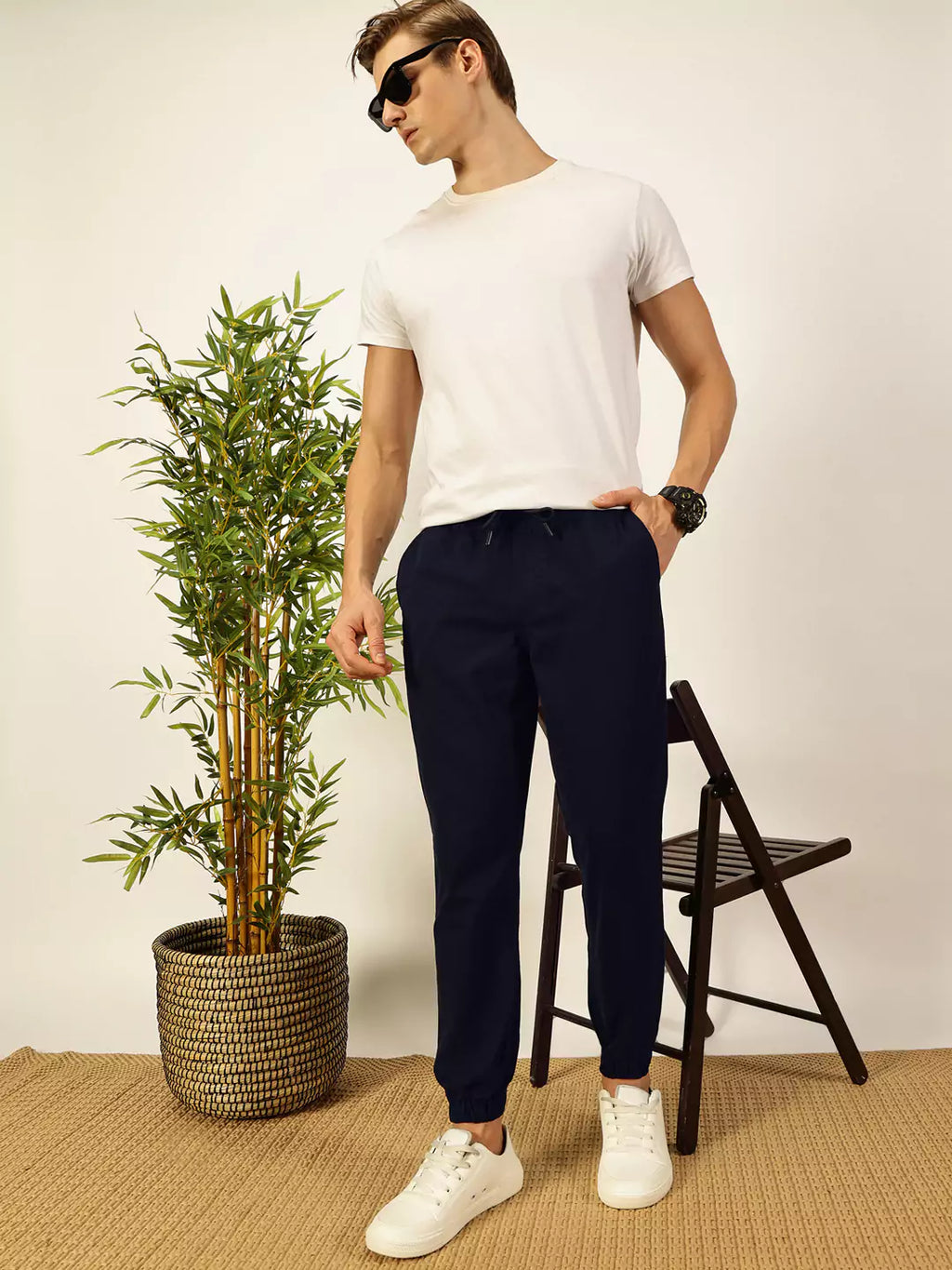 Thomas Scott Men Classic Straight Fit Joggers Trousers
