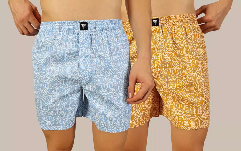 Thomas Scott Men Pack Of 2 Printed Pure Cotton Boxers TSBPO2011