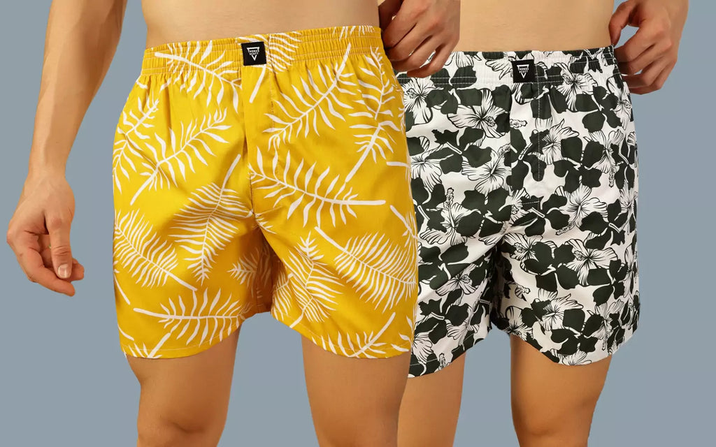 Thomas Scott Men Pack Of 2 Printed Pure Cotton Boxers TSBPO2013