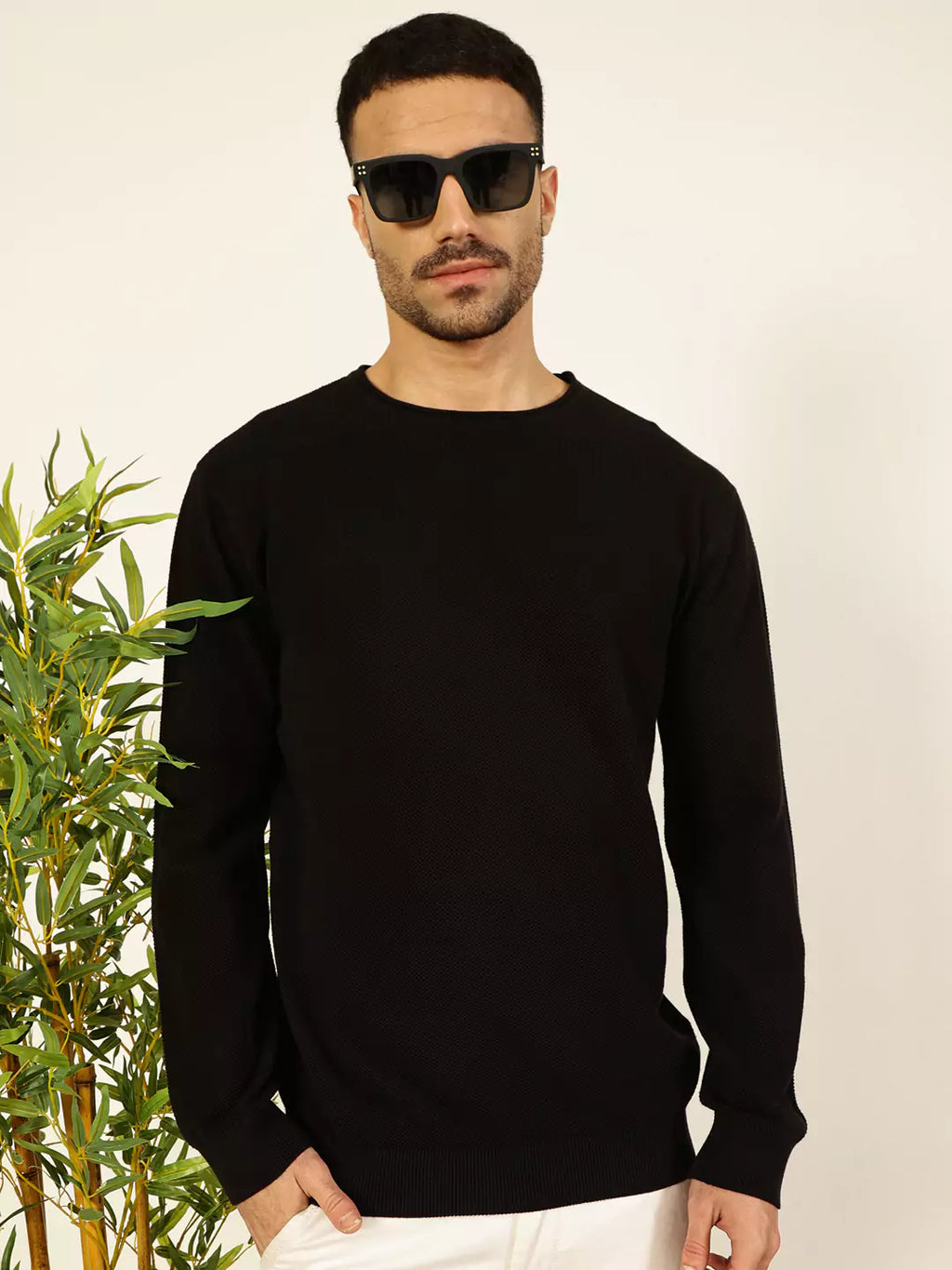 Thomas Scott Men Round Neck Cotton Sweatshirt
