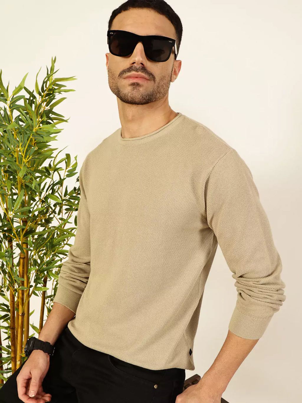 Thomas Scott Men Round Neck Cotton Sweatshirt
