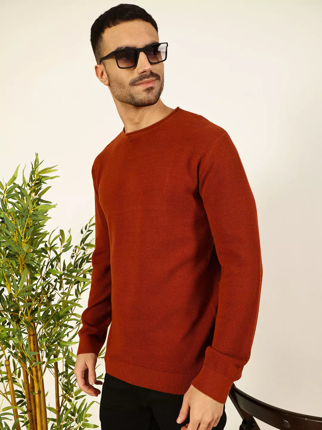 Thomas Scott Men Round Neck Cotton Sweatshirt