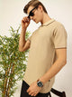 Thomas Scott Men Self Design Regular Fit Knitted Polo T-shirt