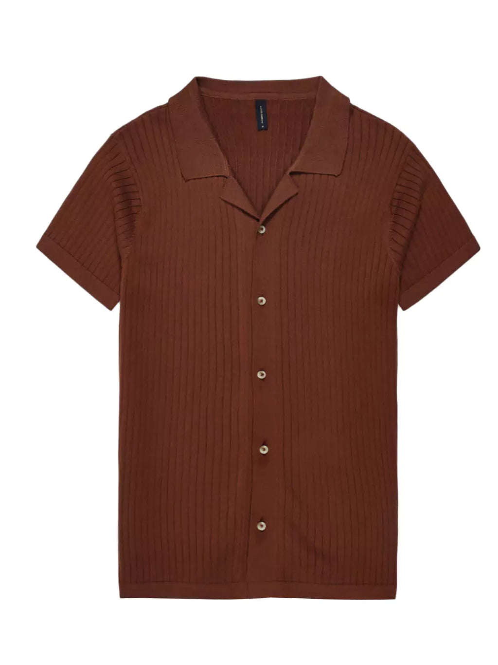 Thomas Scott Men Premium Cuban Collar Solid Cotton Casual Shirt