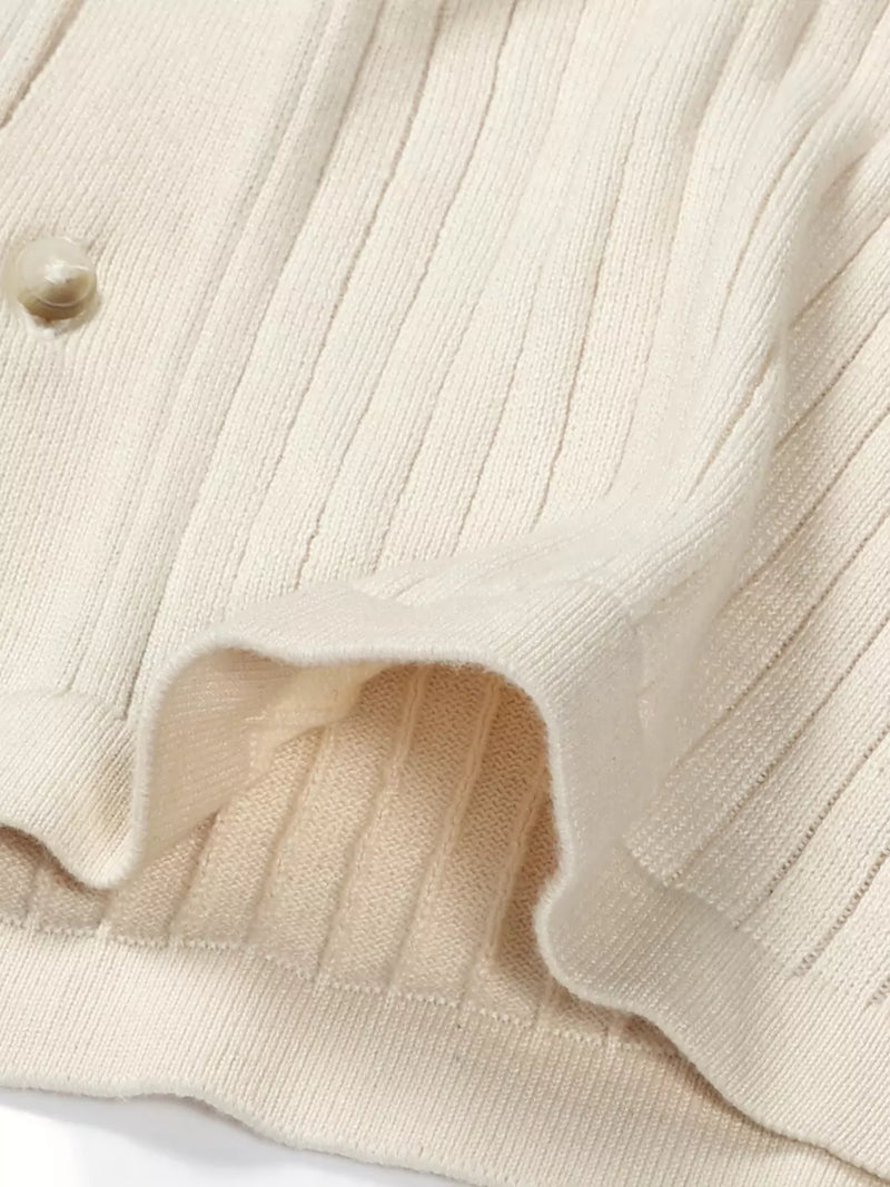 Thomas Scott Men Premium Cuban Collar Solid Cotton Casual Shirt