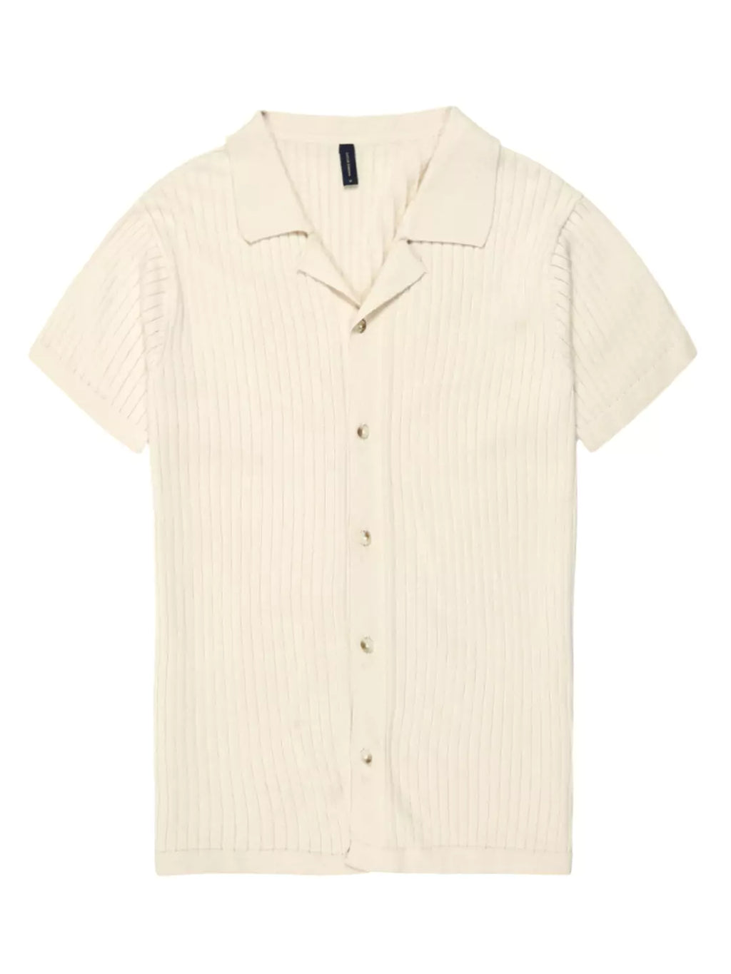 Thomas Scott Men Premium Cuban Collar Solid Cotton Casual Shirt