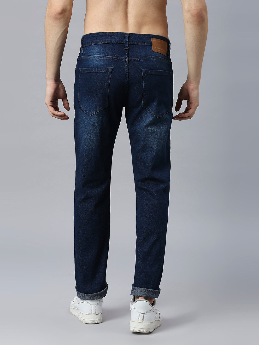 Thomas Scott Men Mid-Rise Classic Fit Light Fade Stretchable Jeans