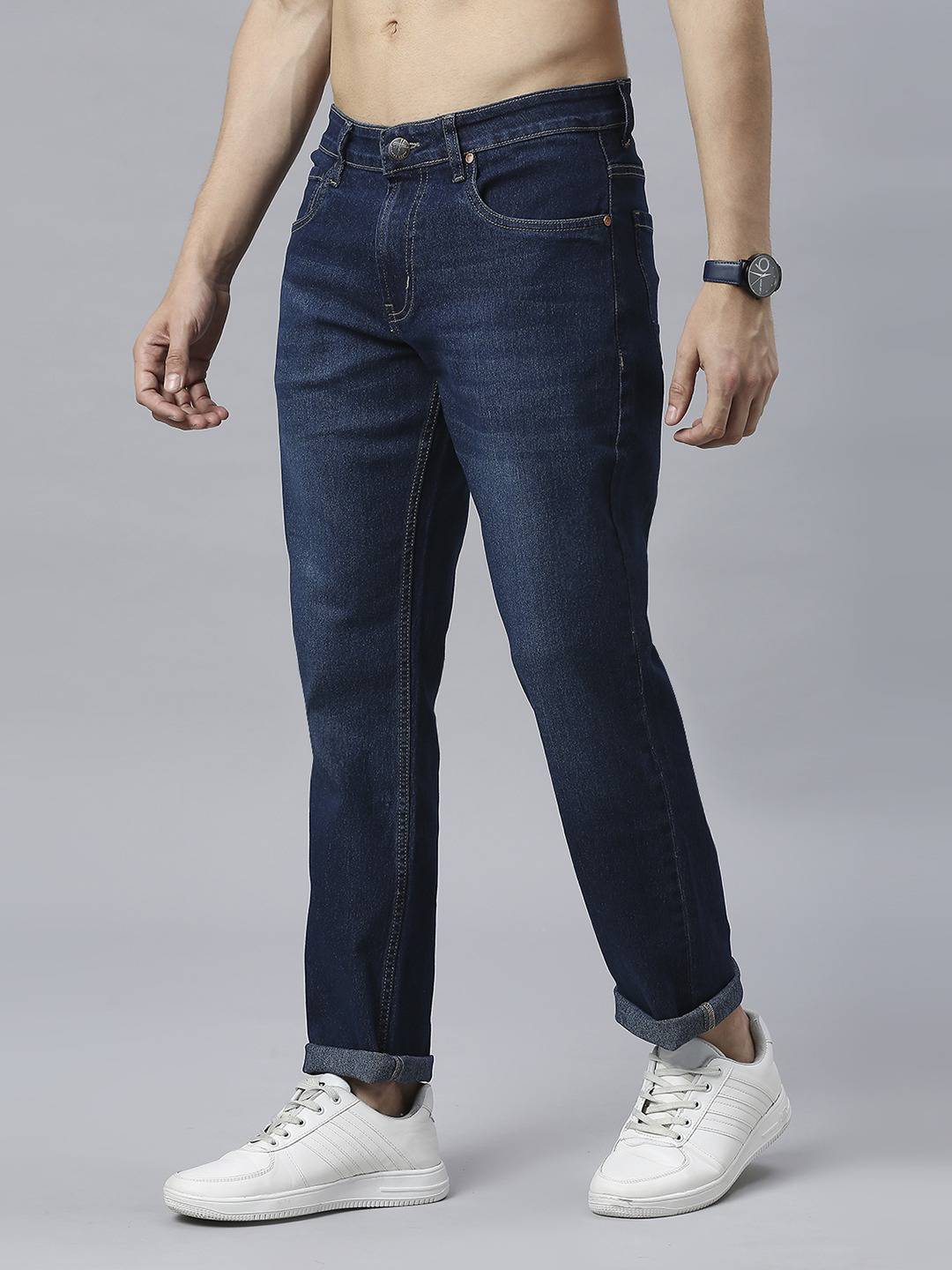 Thomas Scott Men Mid-Rise Classic Light Fade Stretchable Jeans