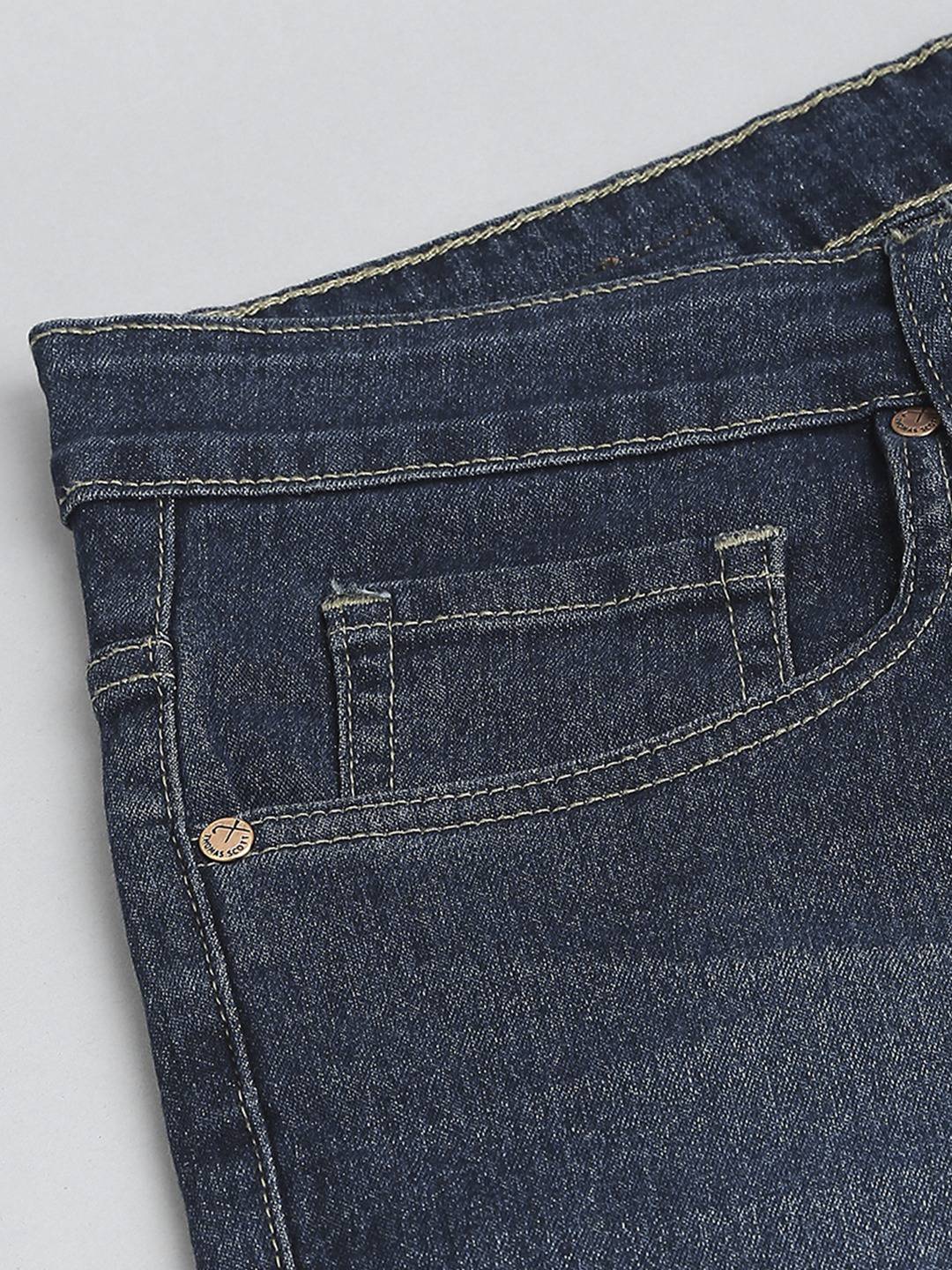 Thomas Scott Men Mid-Rise Classic Light Fade Stretchable Jeans