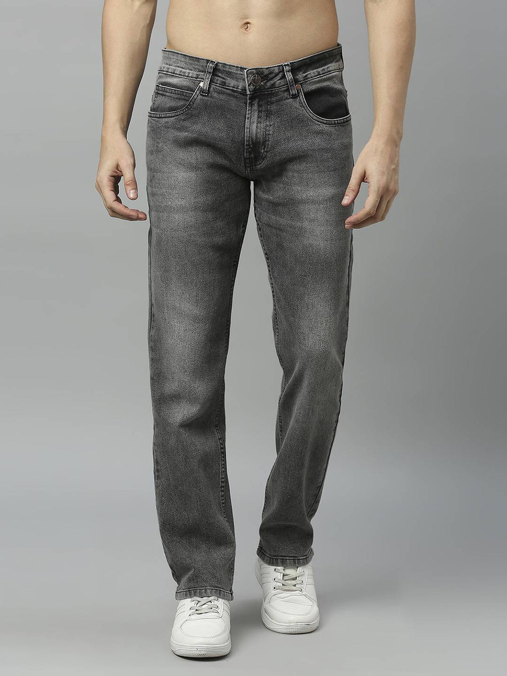 Thomas Scott Men Classic Fit Heavy Fade Whiskers Stretchable Jeans
