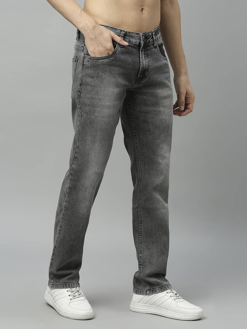 Thomas Scott Men Classic Fit Heavy Fade Whiskers Stretchable Jeans