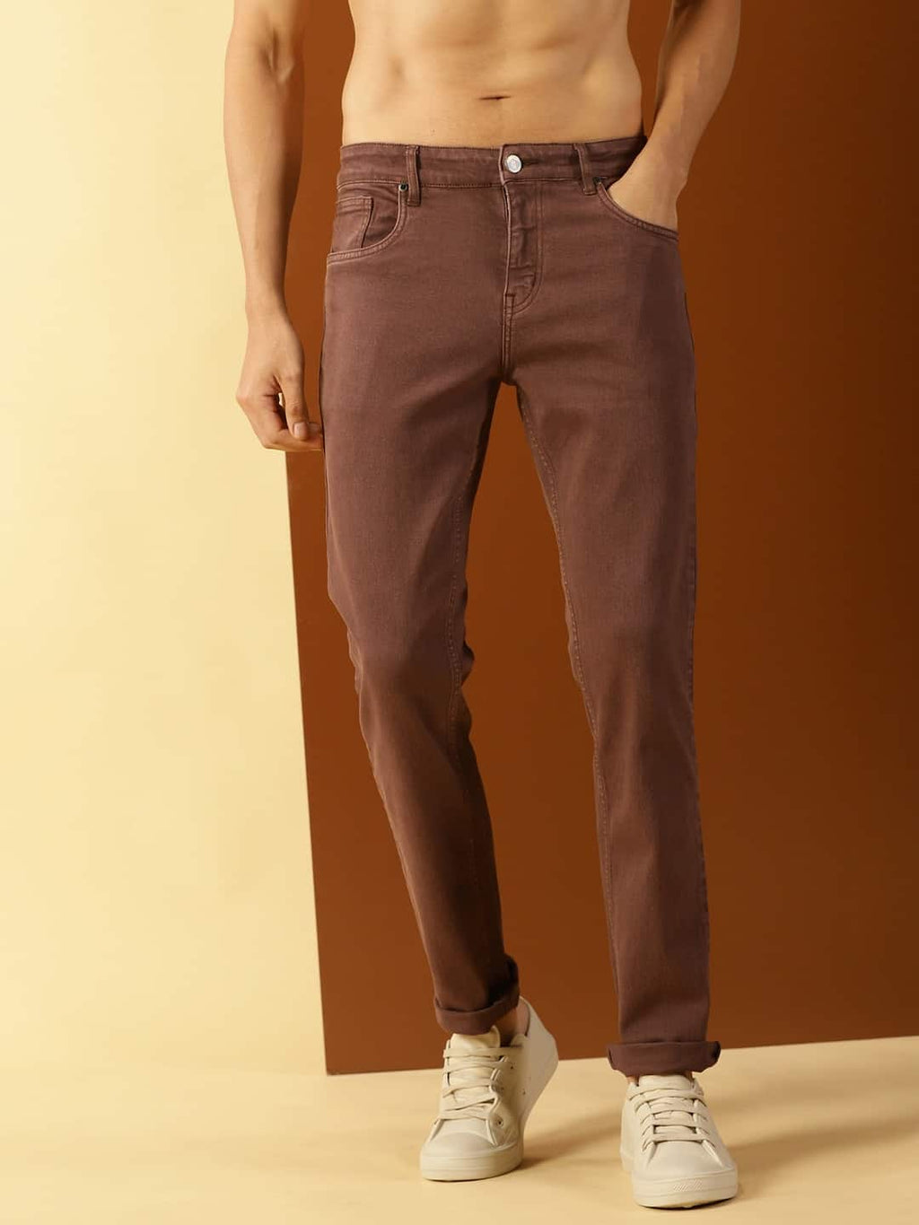 Thomas Scott Men Clean Look Smart Slim Fit Stretchable Jeans