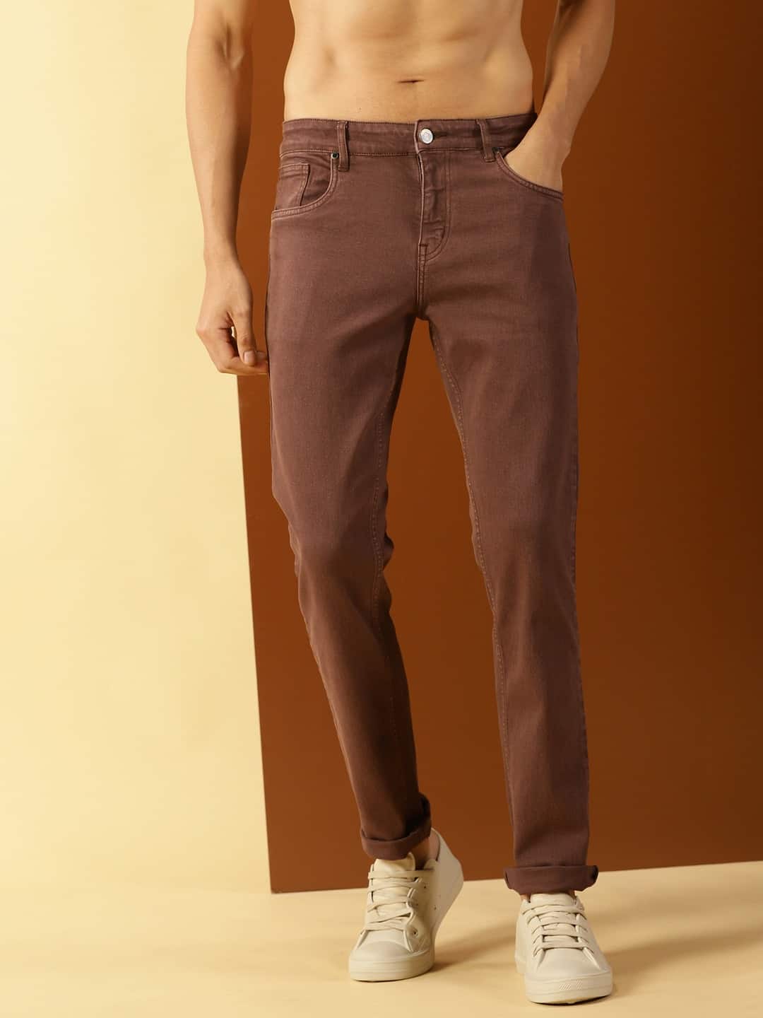 Thomas Scott Men Clean Look Smart Slim Fit Stretchable Jeans