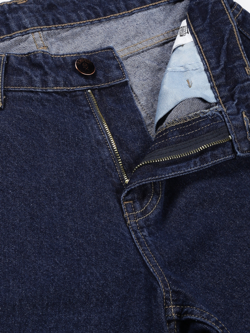Thomas Scott Men Comfort Relaxed Fit Clean Look Pure Cotton Cargo Jeans