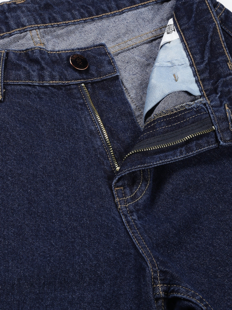 Thomas Scott Men Comfort Relaxed Fit Clean Look Pure Cotton Cargo Jeans