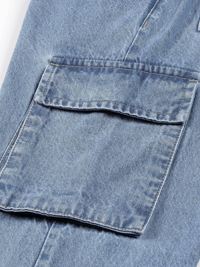 Thomas Scott Men Comfort Relaxed Fit Clean Look Pure Cotton Cargo Jeans