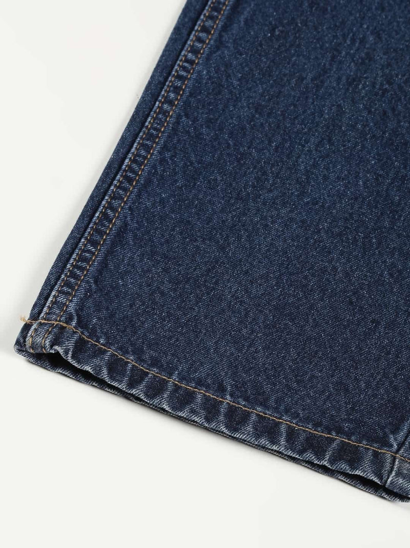 Thomas Scott Men Loose Relaxed Fit Mid-Rise Clean Look Cotton Jeans